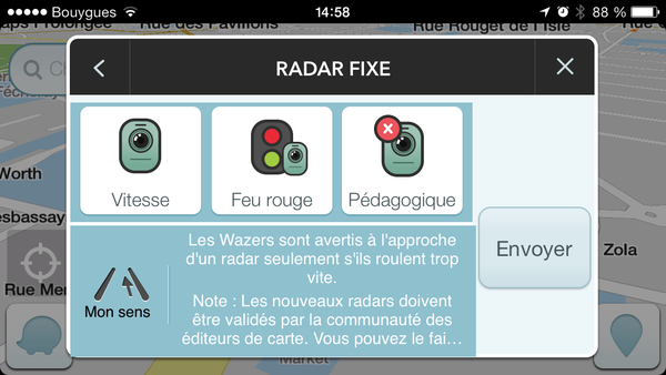 comment avoir les radars sur waze